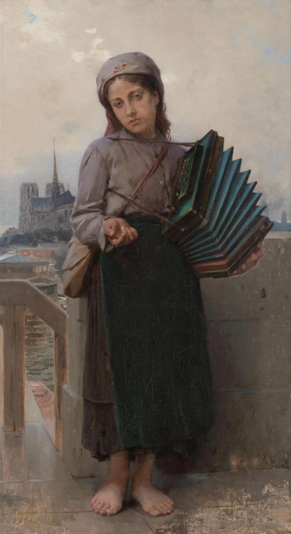 La giovane musicista, Parigi, 1890